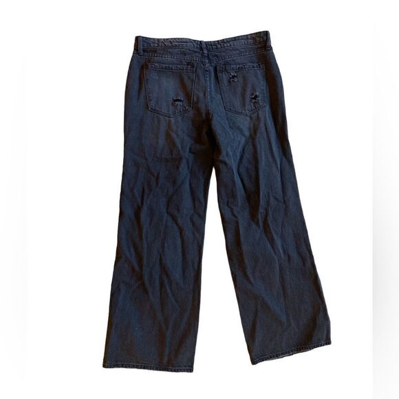 BP Destroyed Wide Leg Distressed Jeans Size 31 NWOT - Picture 8 of 13